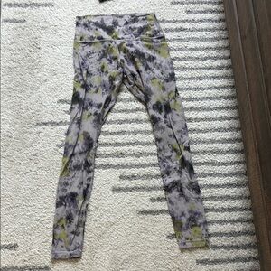 lululemon athletica Tie-Dye Leggings - Gray and Green